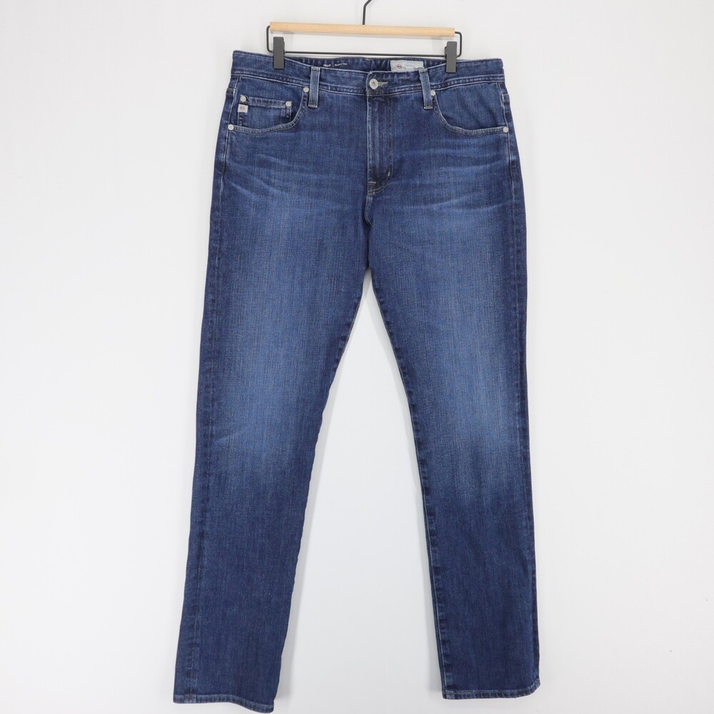 AG Adriano Goldschmied Tellis Jeans Mens 36x34 Blue Modern Slim Stretch Denim